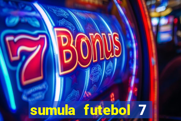 sumula futebol 7 society excel